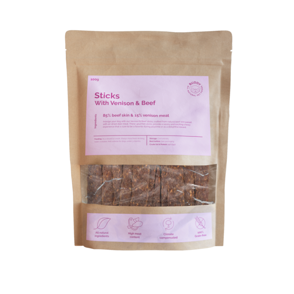 Sticks With Venison & Beef - 100g